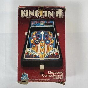 KingPin 2 Castle Toy Electronic Pinball Machine - Tested & Working -Original Box